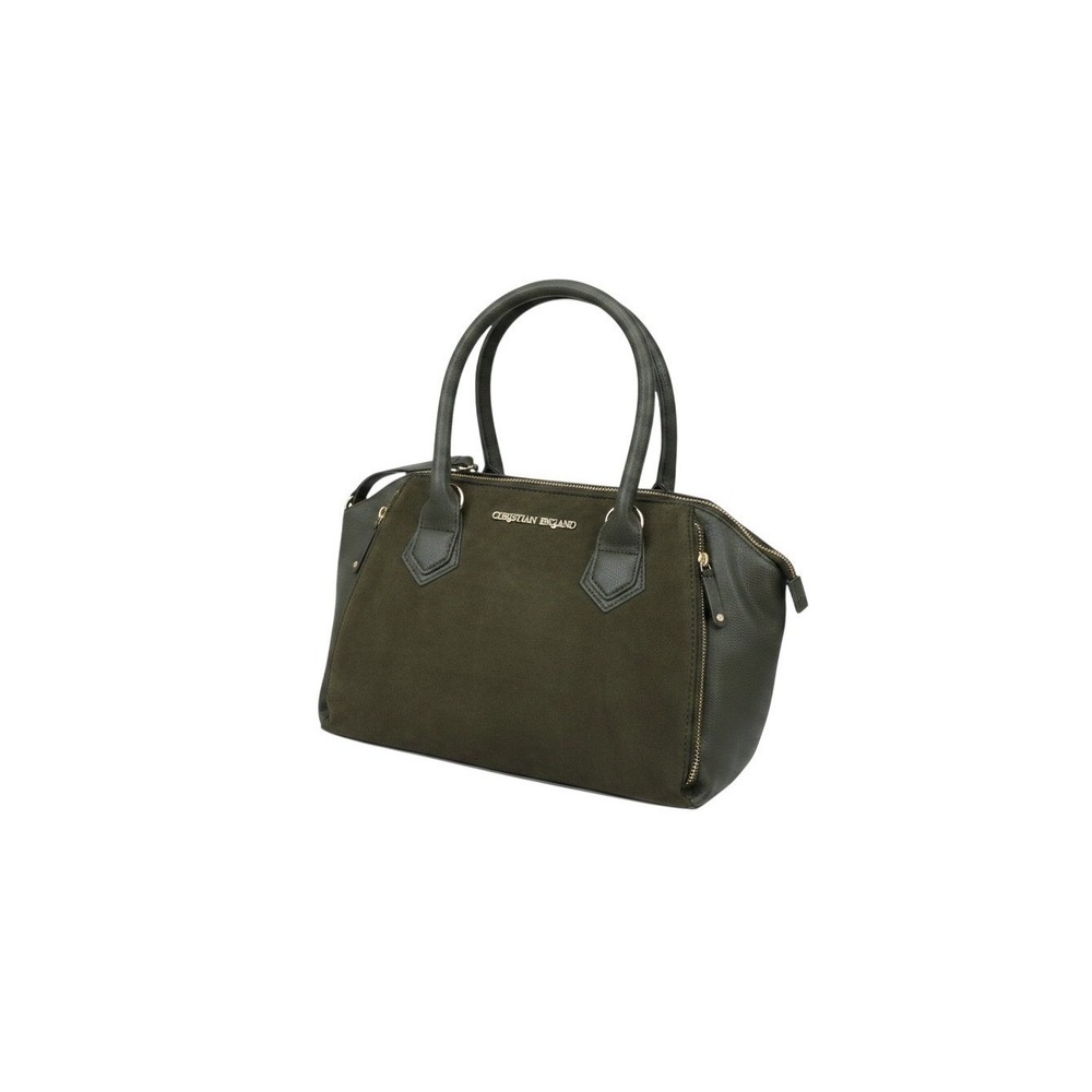 Christian Siriano Satchel Handbag Womens OS Olive Green New Faux Suede Crossbody